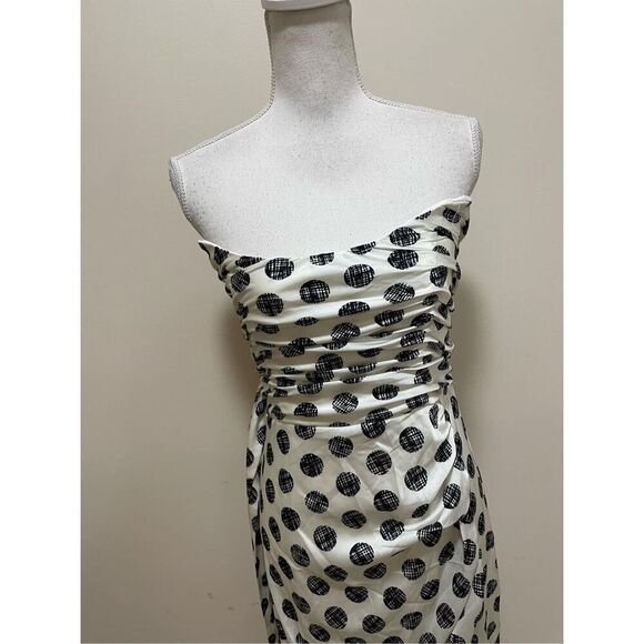 Hutch Strapless Polka Dot Dress Size 4P - Picture 6 of 10